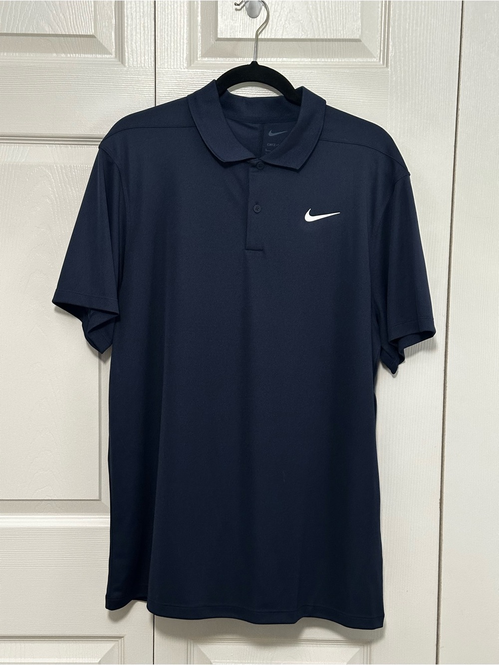 Nike Dri-FIT Victory Golf Polo Shirt Short Sleeve in Navy‎ Blue Size Large NWT